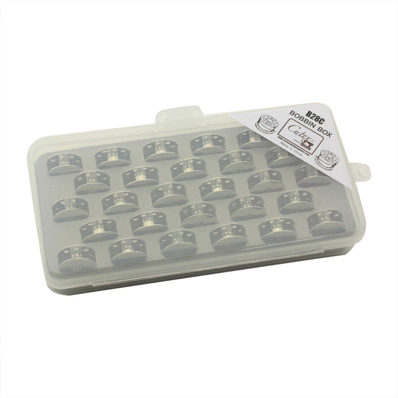 Cutex Pack of 28 Juki DDL-8300 DDL-8500 DDL-8700 bobbins with Storage Case - Image 3
